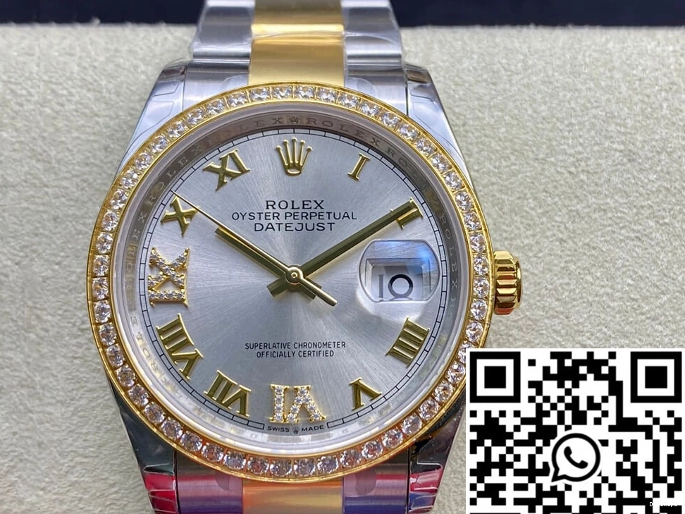 M126283RBR-0018 Bezel EW Factory Datejust Diamond-set Rolex 0924